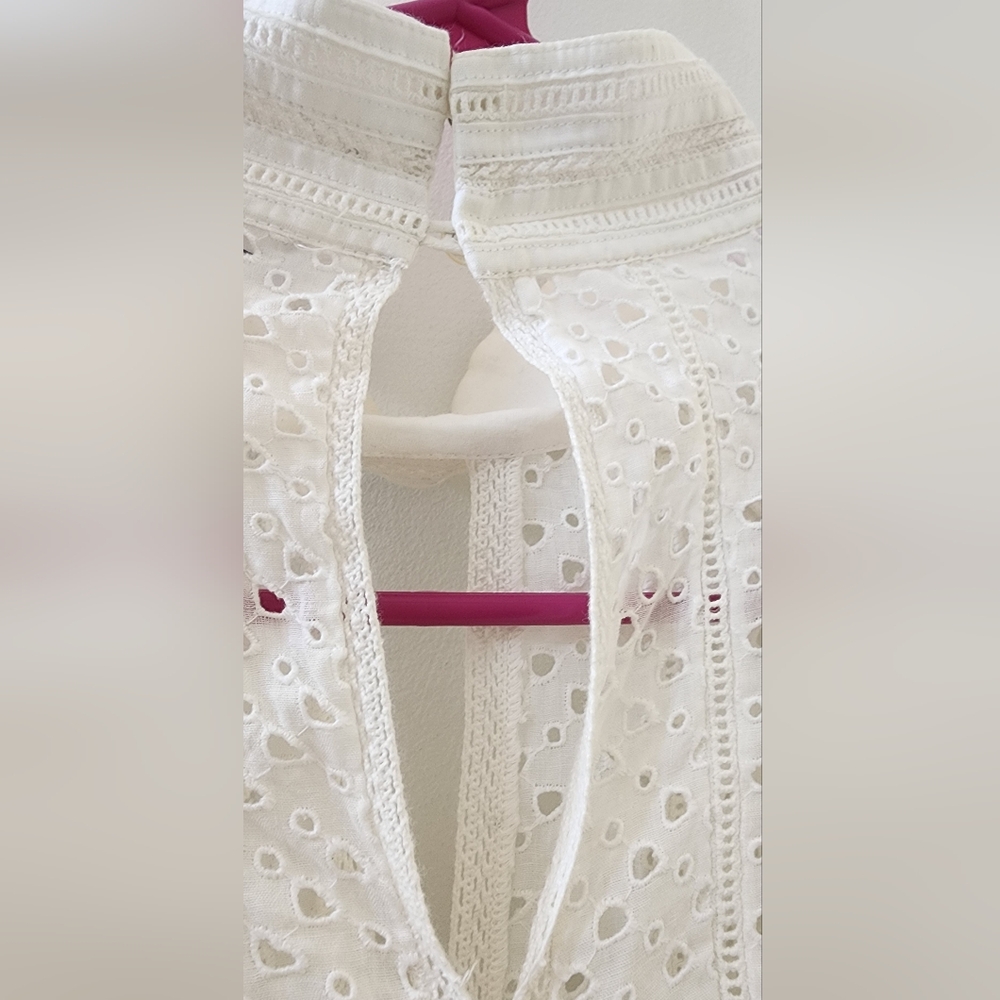 White Eyelet Blouse - Picture 8 of 9
